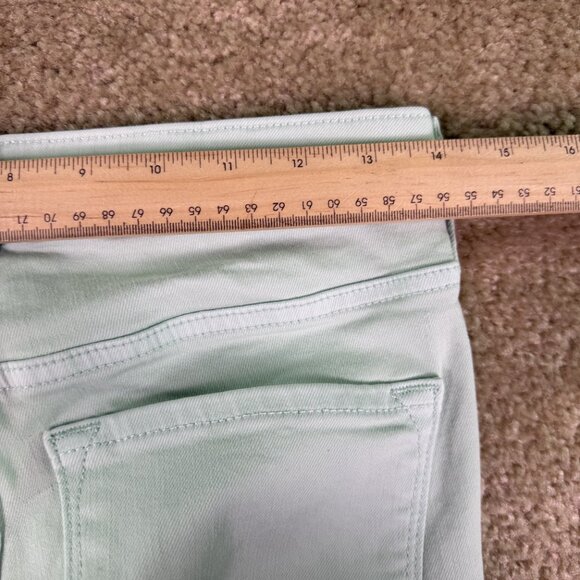 Old Navy Womens Size 6 Rockstar Skinny Mid Rise Green Denim Jeans 28x29 E766 - Picture 9 of 14